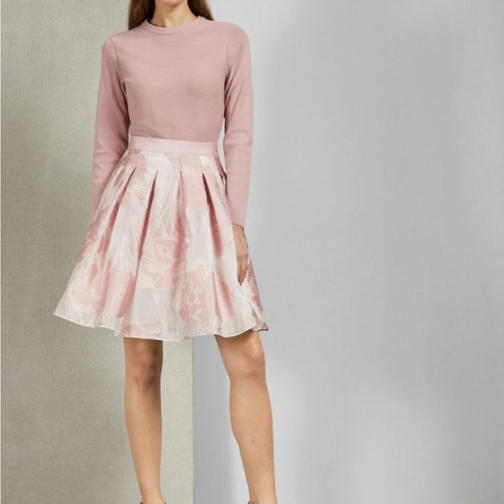 Ted Baker Blush Pink A-Line Skirt - size 3 or 8